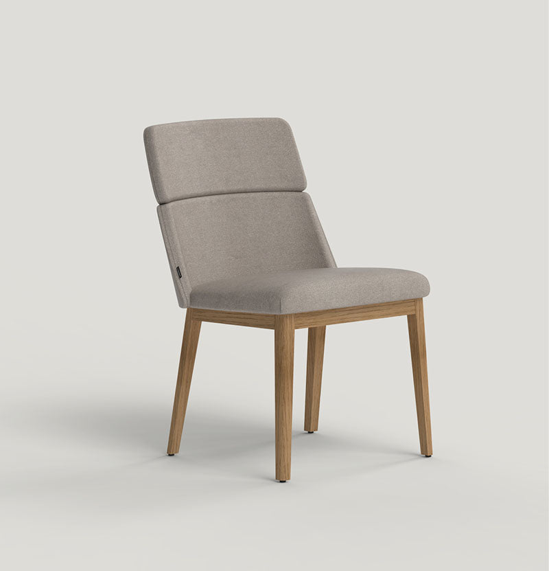 Concord Chair, upholstered with wood base, image: Capdell