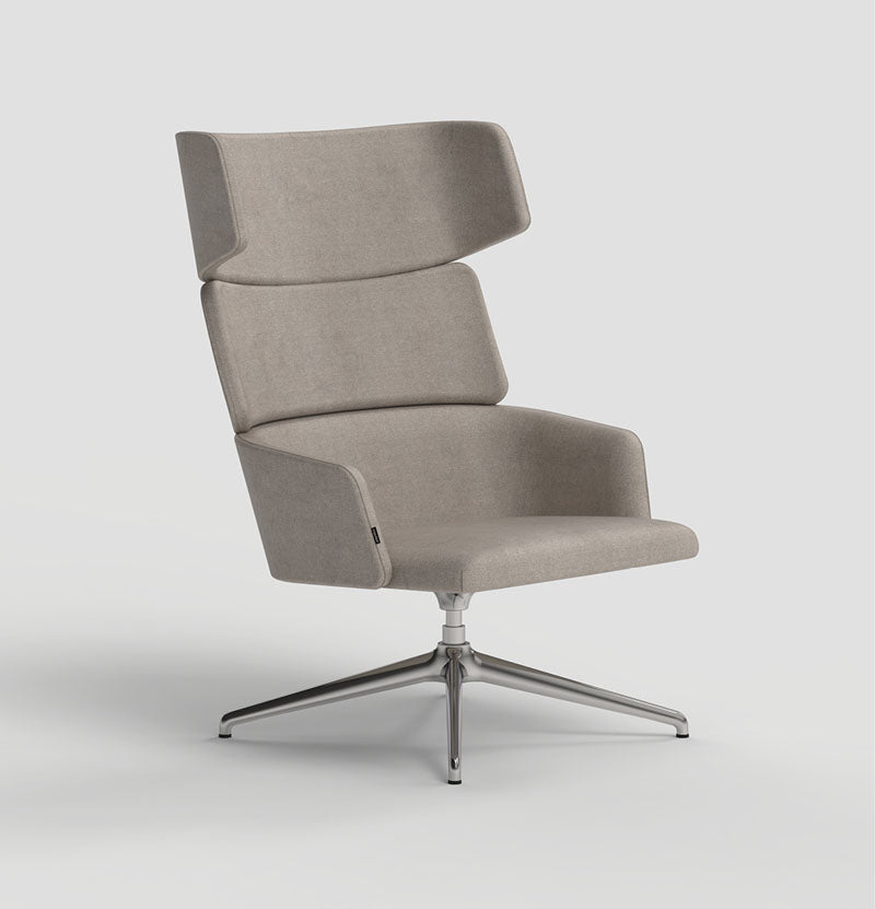 Concord High Back Lounge Chair, swivel base, image: Capdell