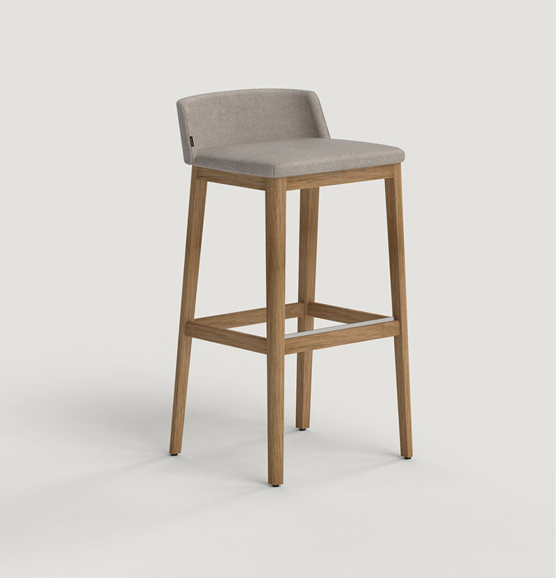 Concord Bar Stool, wood base, image: Capdell
