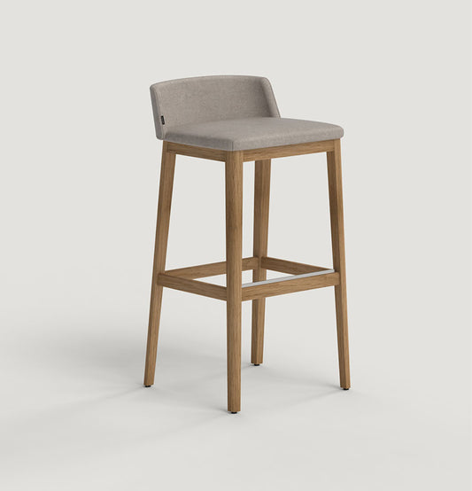Concord Bar Stool, wood base, image: Capdell