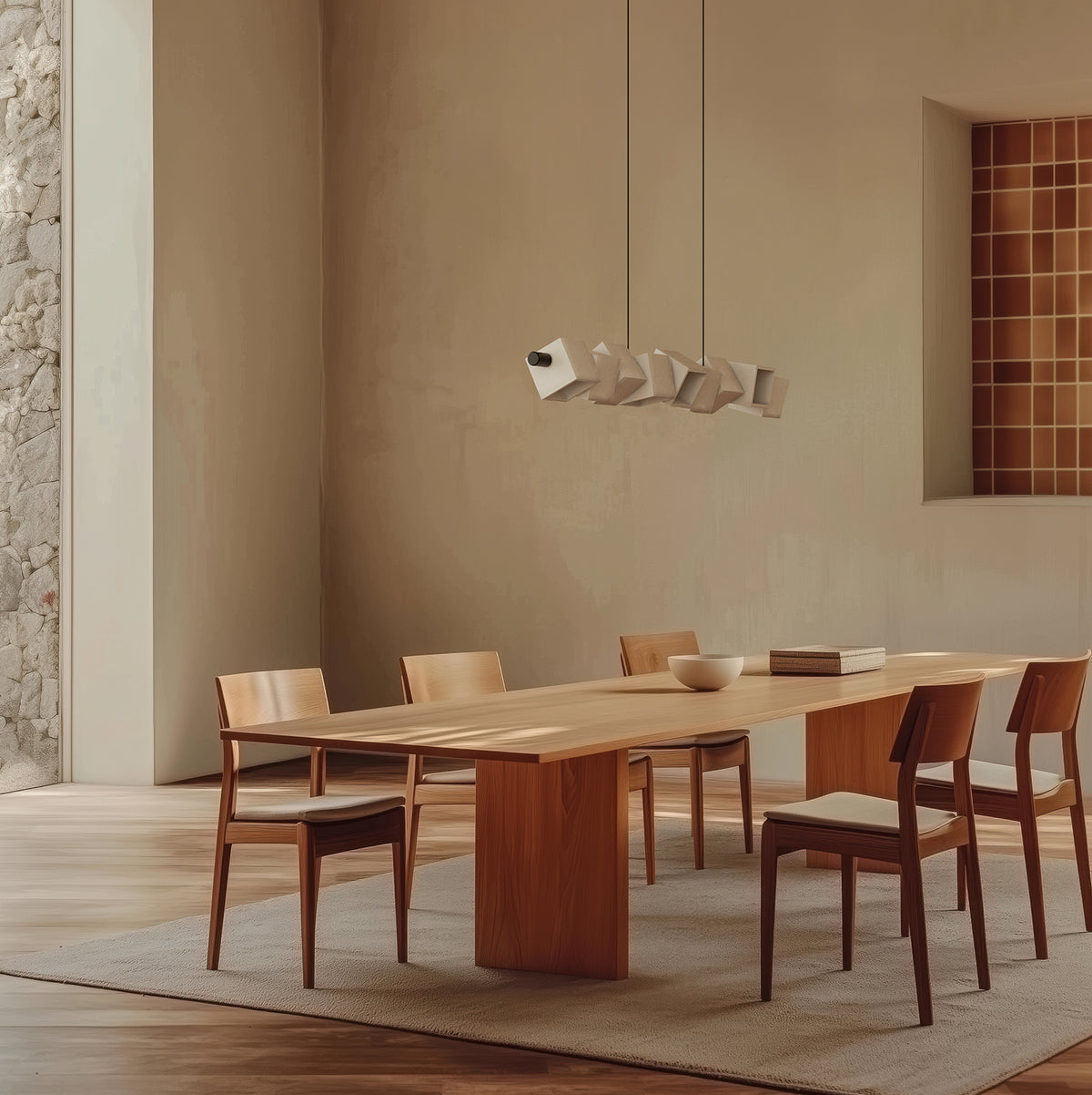 Cubic pendant lamp, image: Aromas del Campo