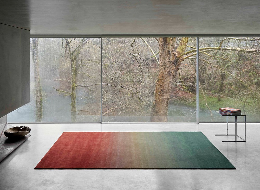 GAN Degrade Rug, Petrol-Wine