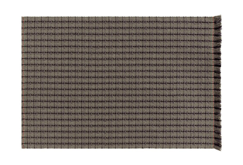 GAN Garden Layers Rug, Checks Green