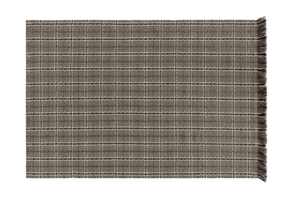 GAN Garden Layers Rug, Tartan Green