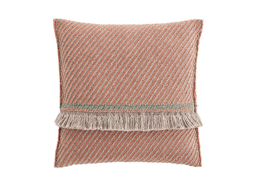 GAN Garden Layers Cushion, Diagonal Almond-Peach
