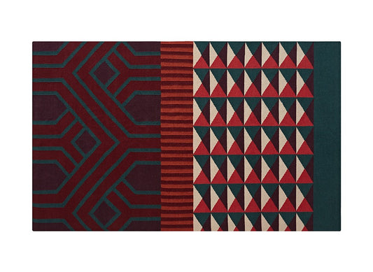 GAN Ndebele Rug, Red