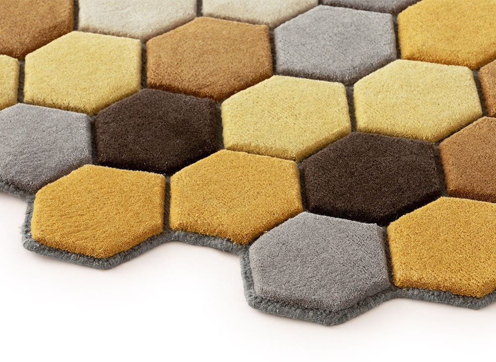 GAN Panal Rug, Gold