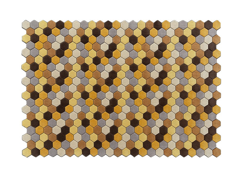 GAN Panal Rug, Gold