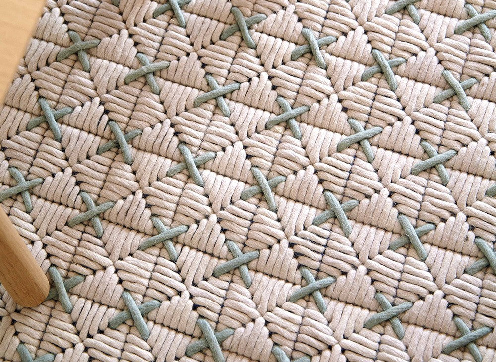 GAN Silaï Rug, Green
