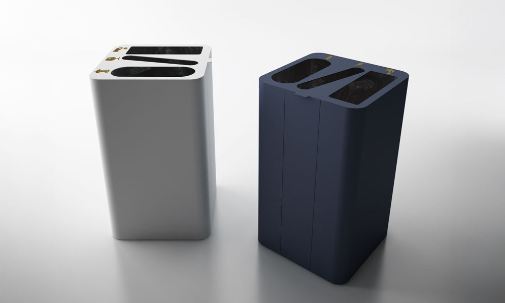 Systemtronic Drop Top Triple Waste Bin