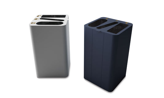 Systemtronic Drop Top Triple Waste Bin