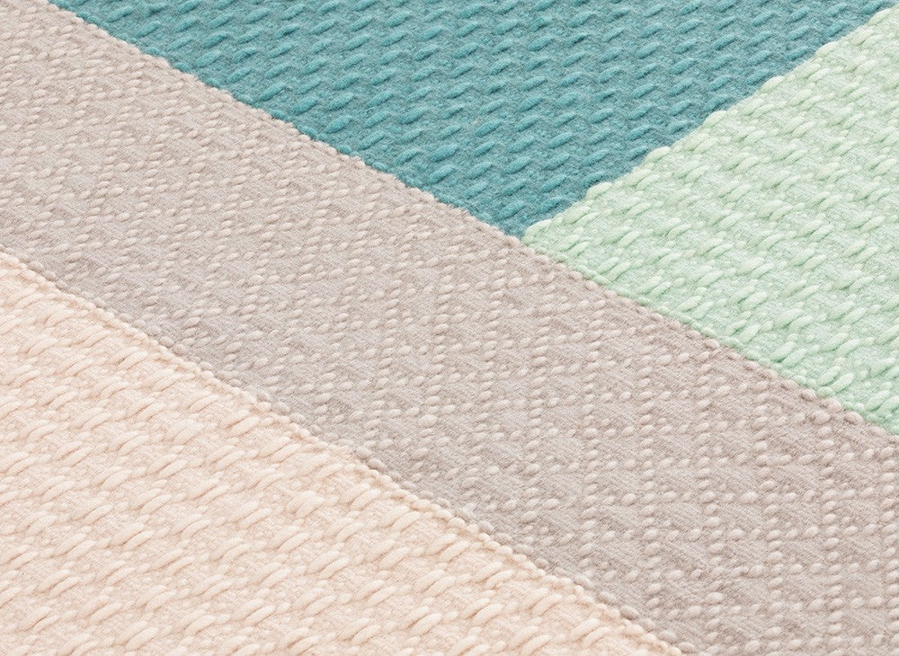GAN Weave Rug, Meeting Point Blue