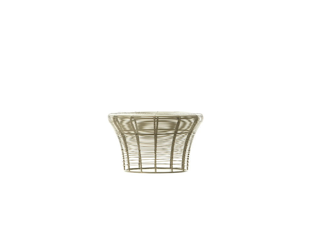 GAN Aram Low Stool, Sand (RAL 1019)