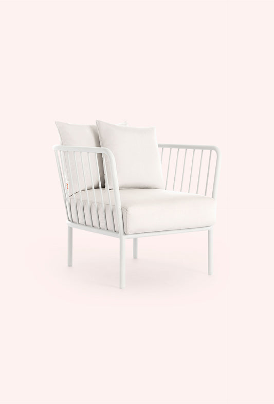 Diabla Arp Lounge Chair, Silvertex Ice