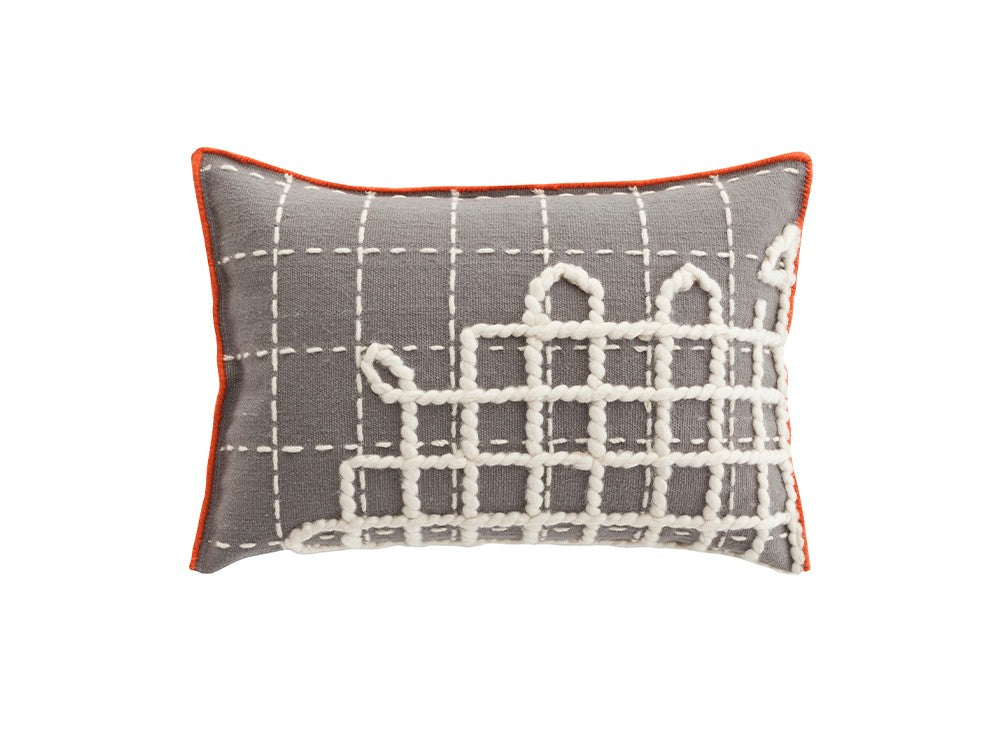 GAN Bandas Cushion, A Grey