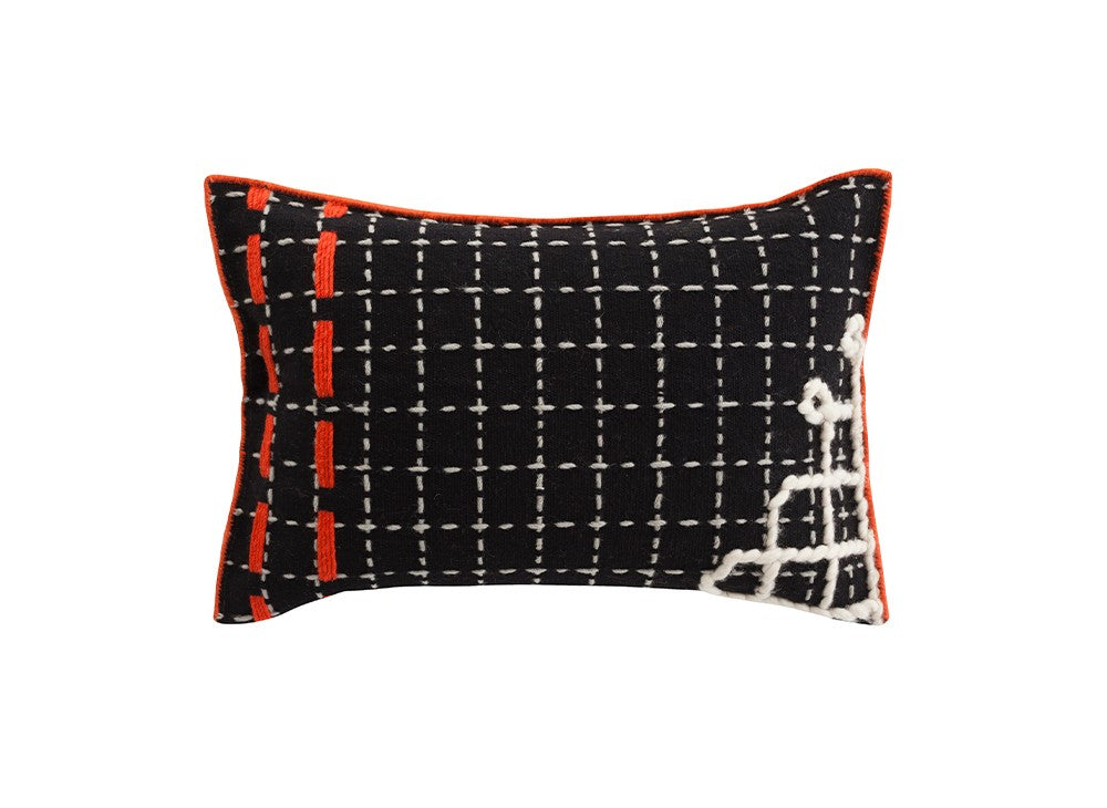 GAN Bandas Cushion, D Black