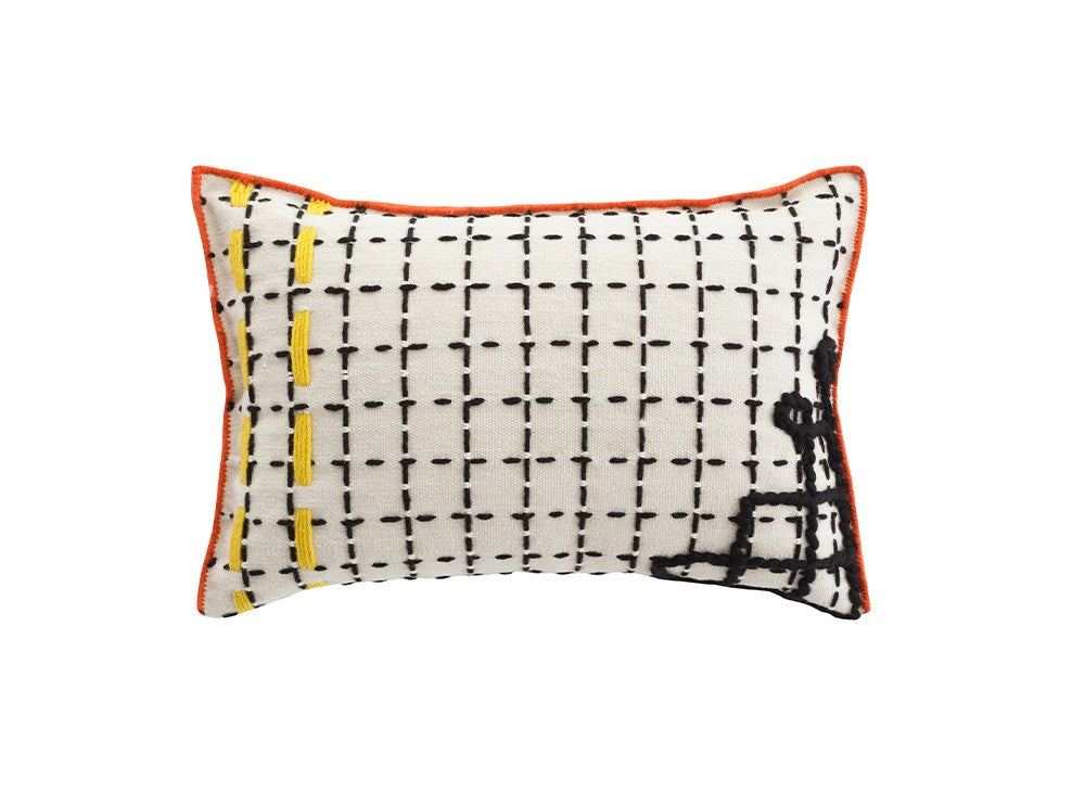 GAN Bandas Cushion, D White