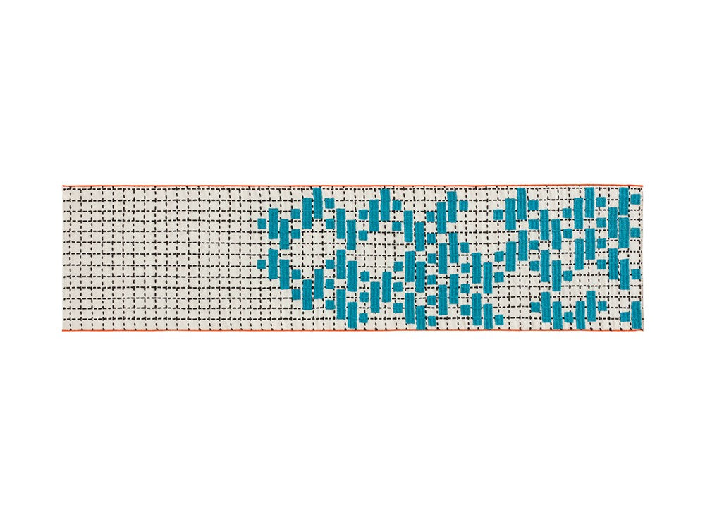 GAN Bandas Rug, C Turquoise
