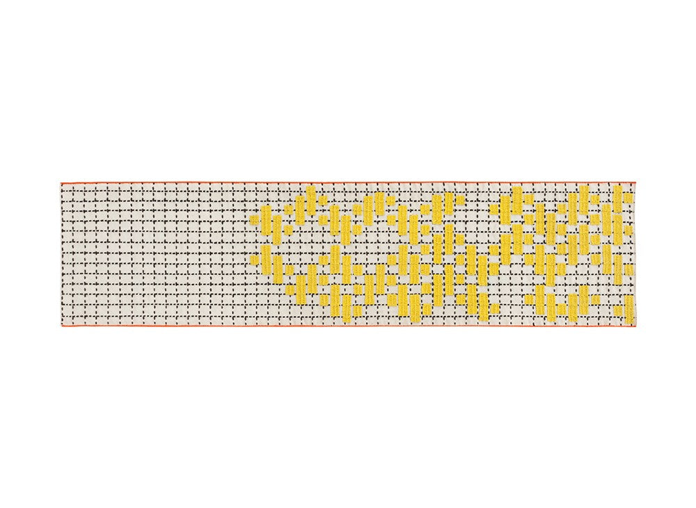 GAN Bandas Rug, C Yellow