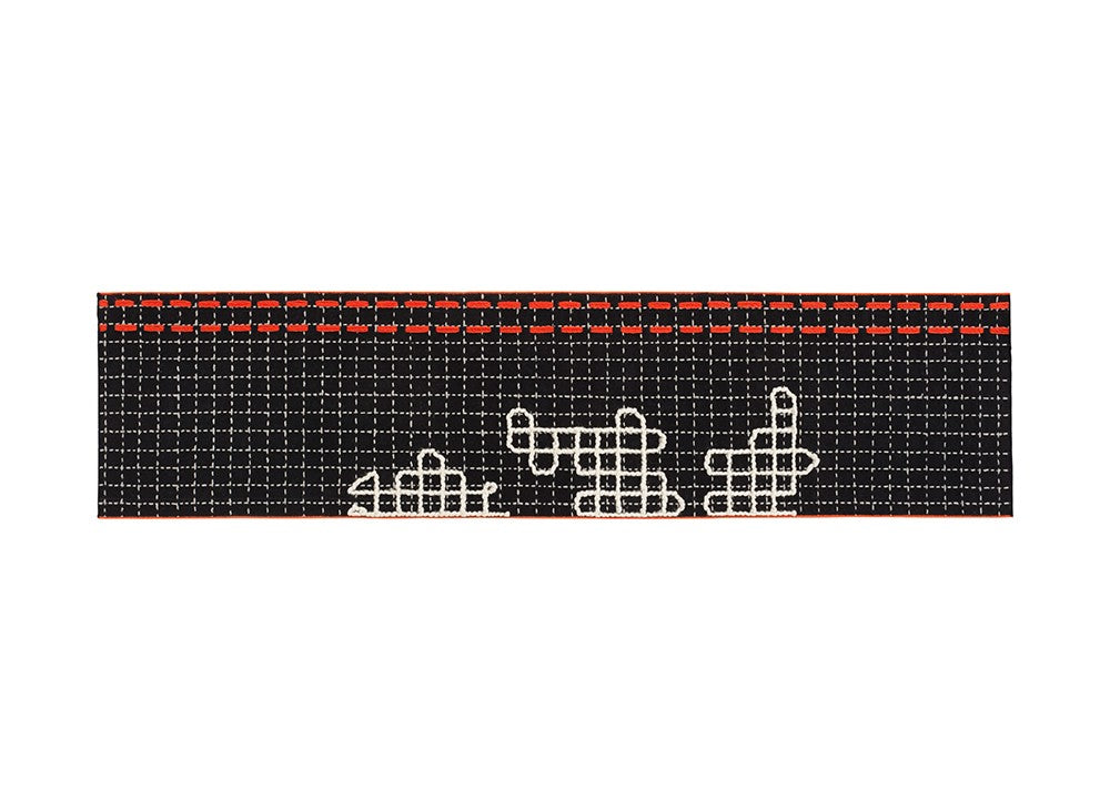 GAN Bandas Rug, D Black
