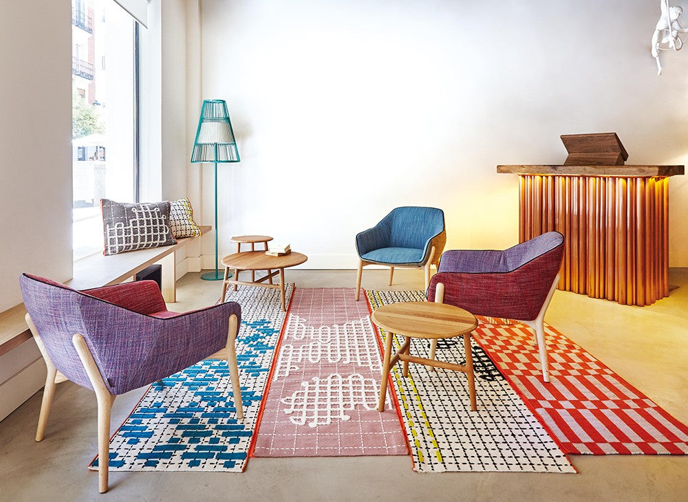 GAN Bandas Rug, A Pink