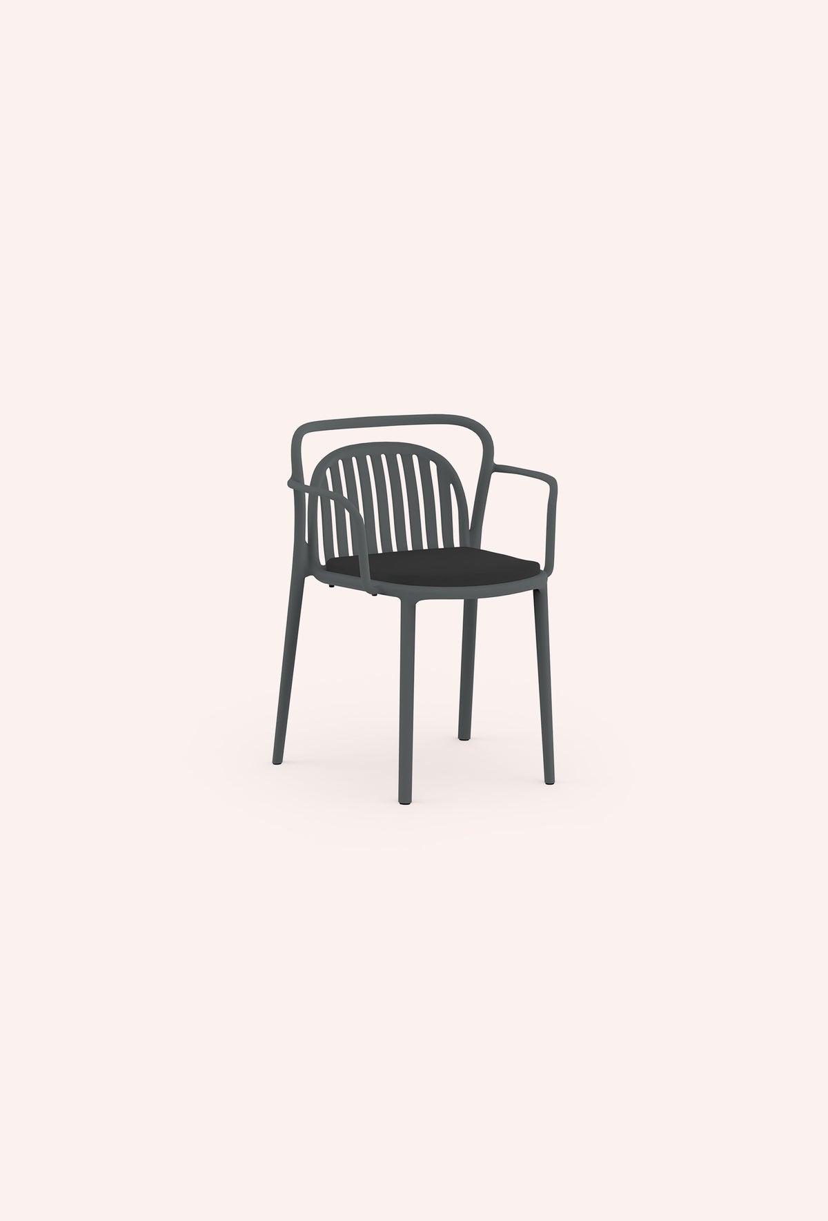Diabla Classe Slats Dining Armchair, Anthracite