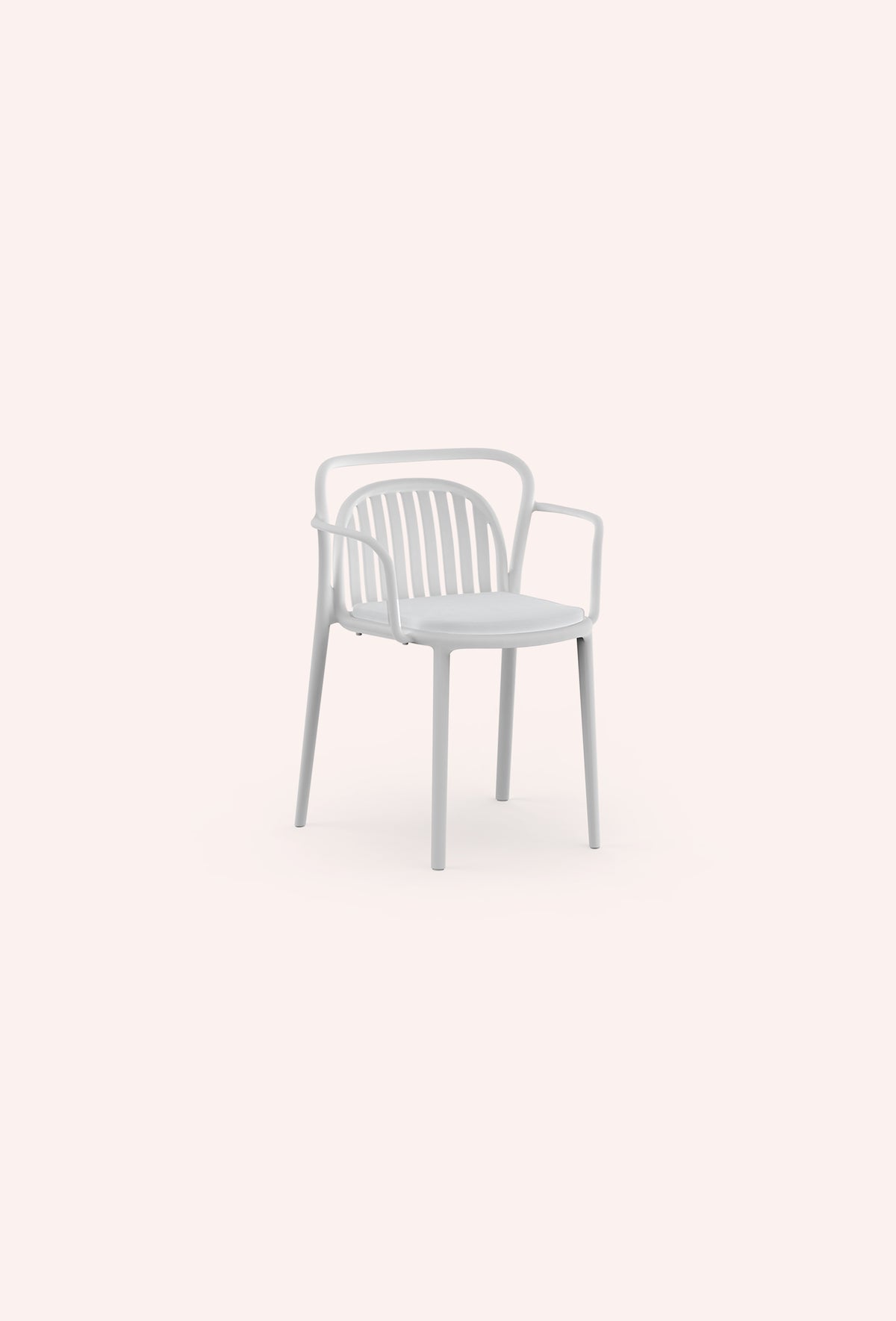 Diabla Classe Slats Dining Armchair, White