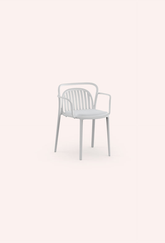 Diabla Classe Slats Dining Armchair, White