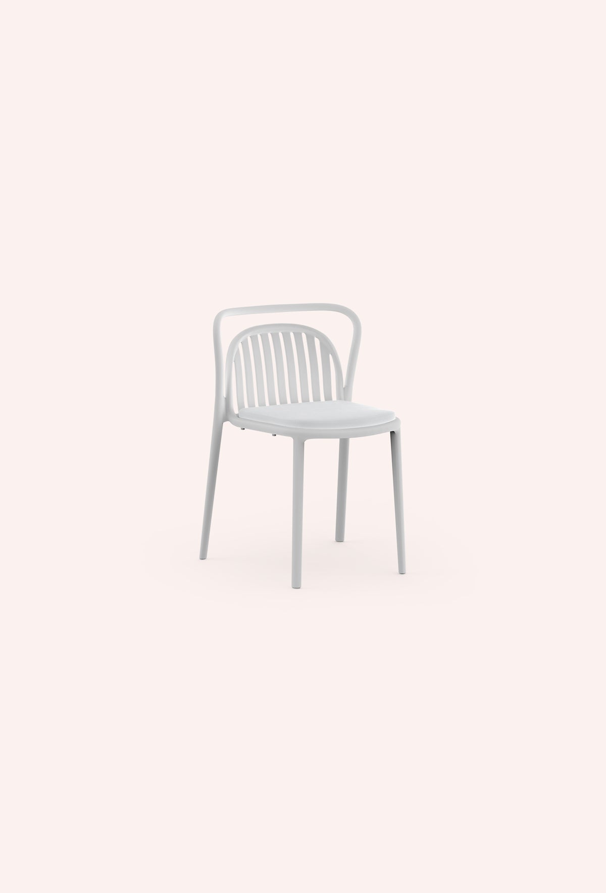 Diabla Classe Slats Dining Chair, White