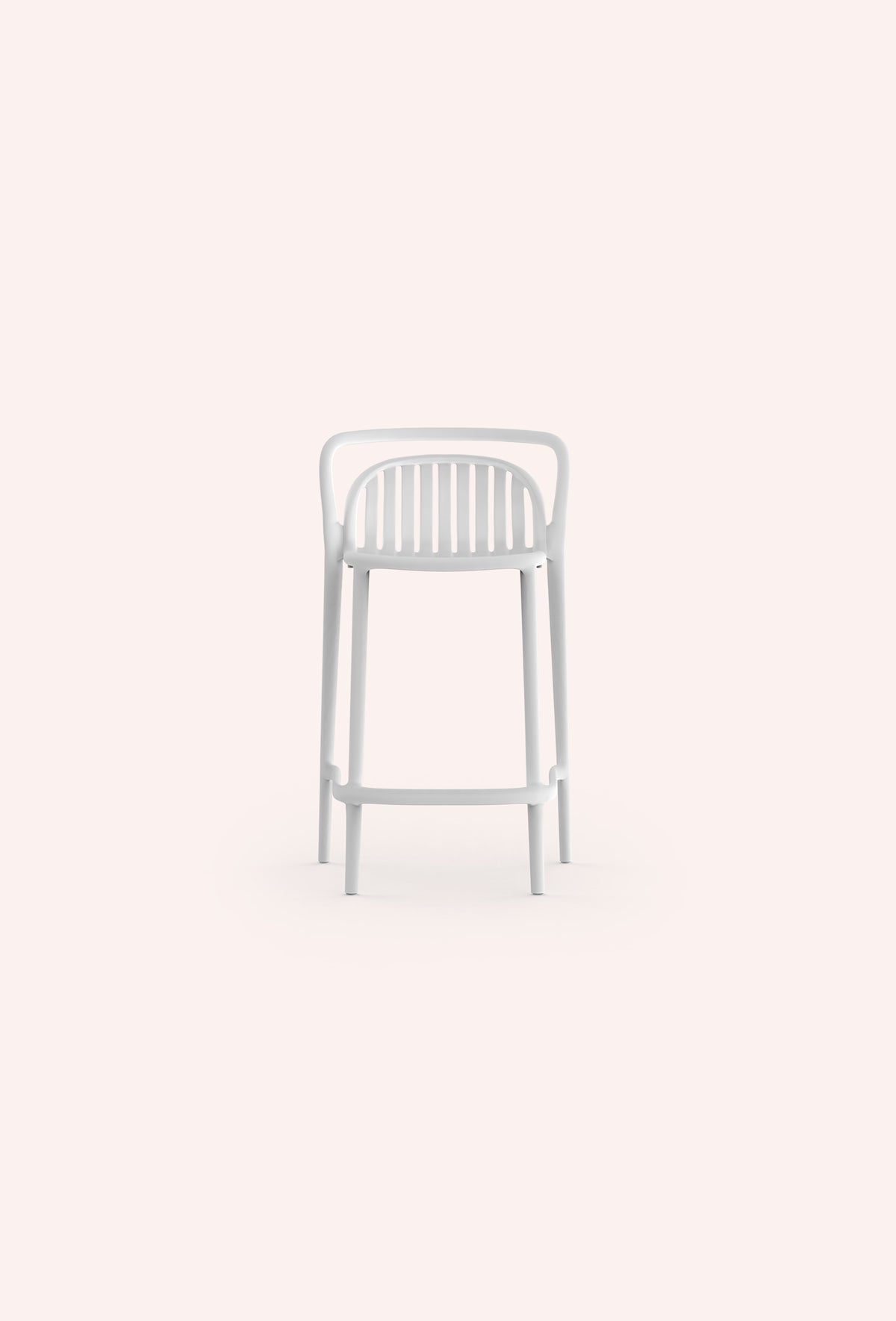 Diabla Classe Slats Stool, front (76 cm seat height version shown)