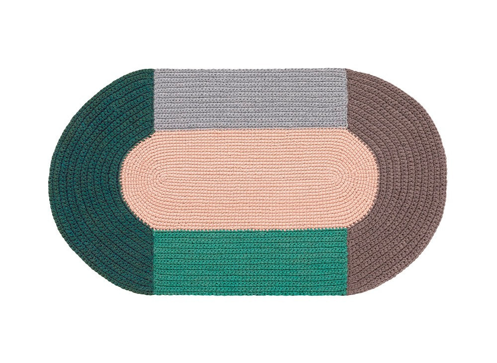 GAN Crochet Mono Rug, Pink