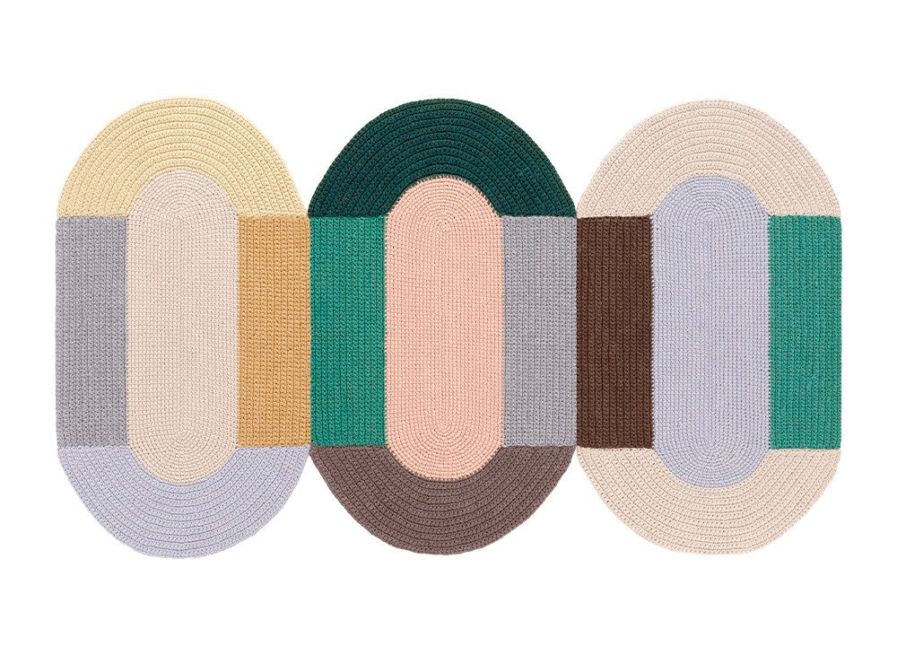 GAN Crochet Trio Rug, Mix