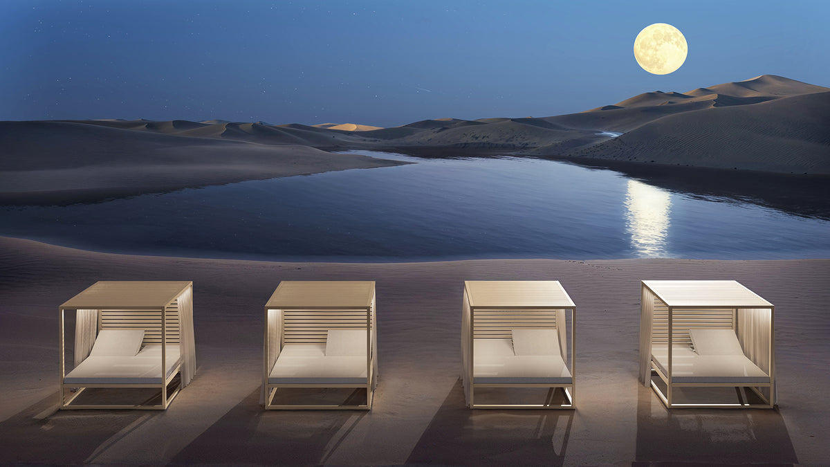 Elevated Daybed Fixed Slats, Daybed 4.0, image: Gandia Blasco