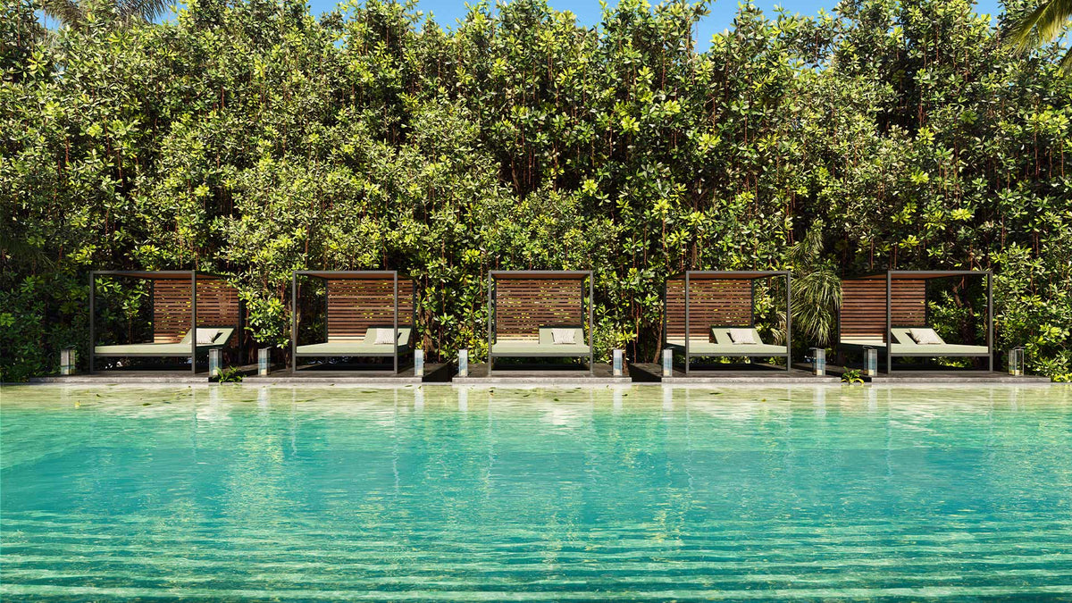 Elevated Daybed Fixed Slats, image: Gandia Blasco