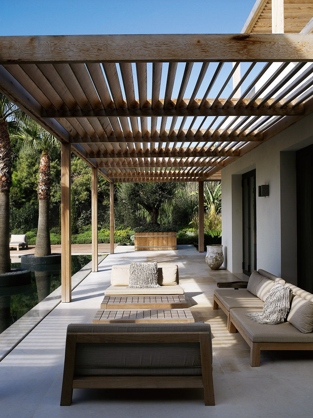 Piet Boon ANNET coffee table on a terrace
