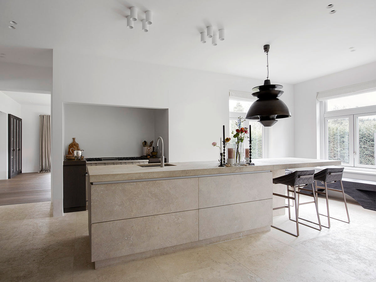 Piet Boon KEKKE kitchen stools in an Amsterdam residence
