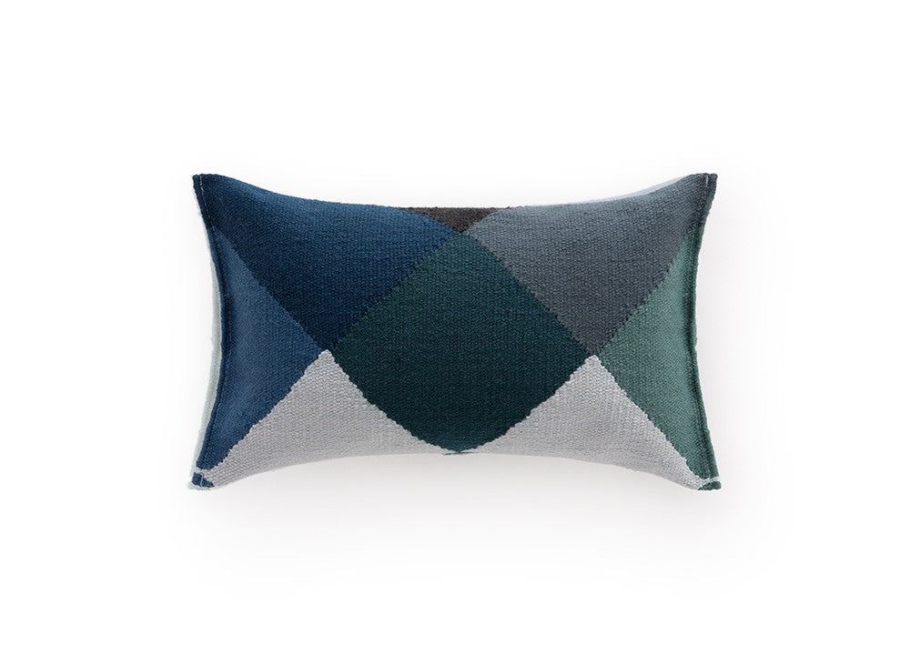 GAN Diamond Outdoor Cushion, Blue-Green