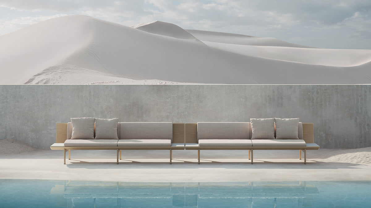 Gandia Blasco Dunne 3 Seat Sofa with 1 Table