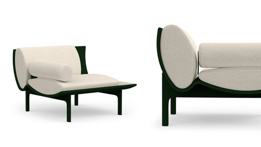 Gandia Blasco Dunne Lounge Chair with Table