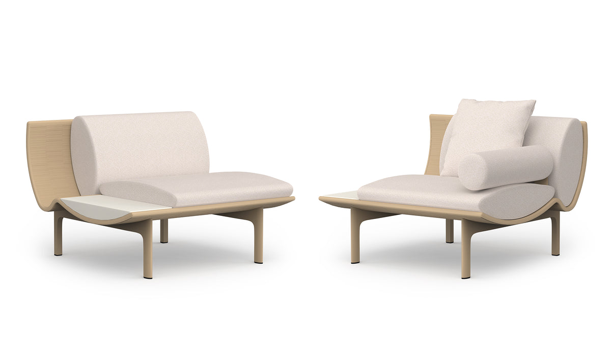 Gandia Blasco Dunne Lounge Chair with Table
