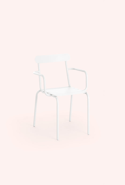 Diabla Easy dining armchair in white