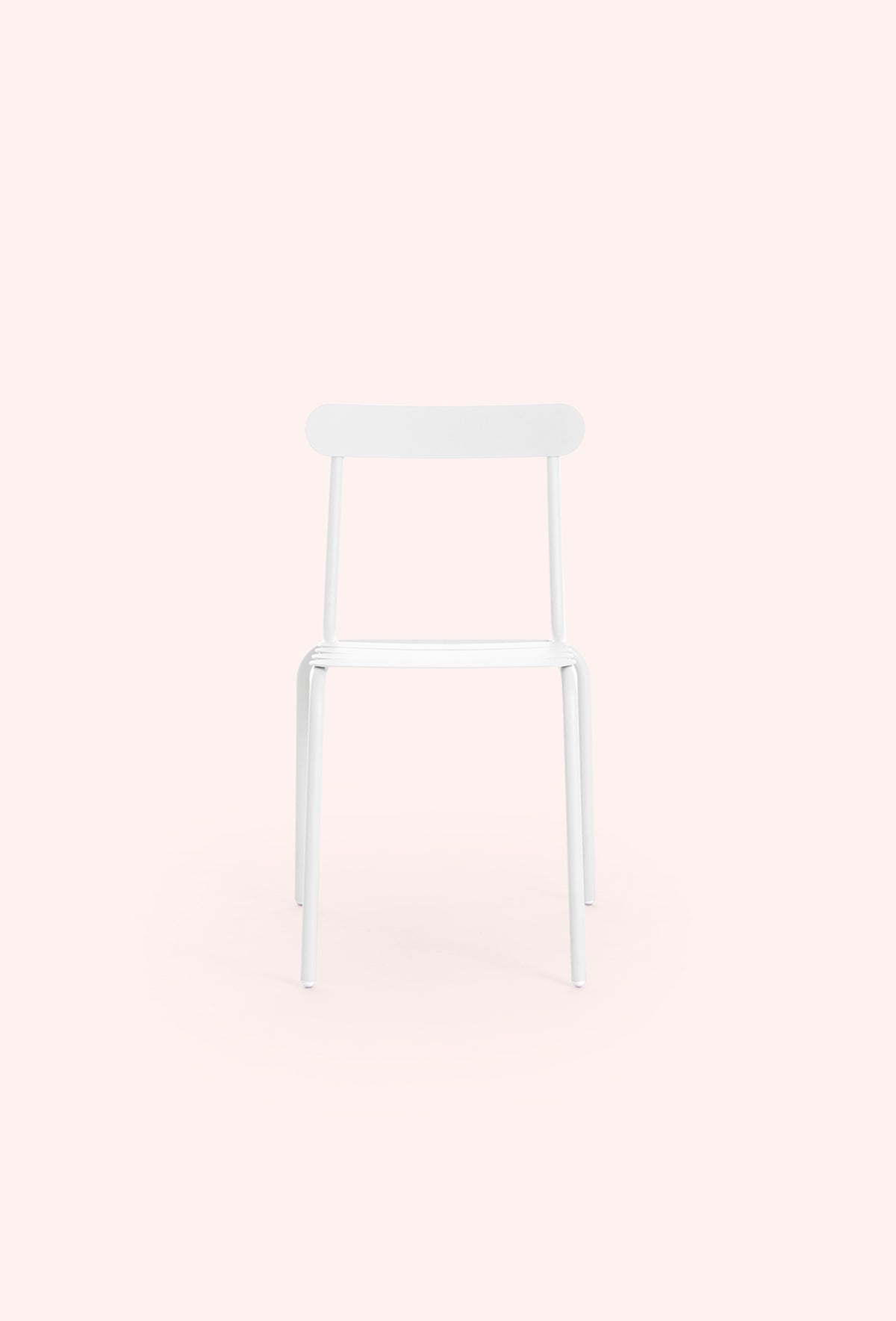 Diabla Easy dining chair in white, front view