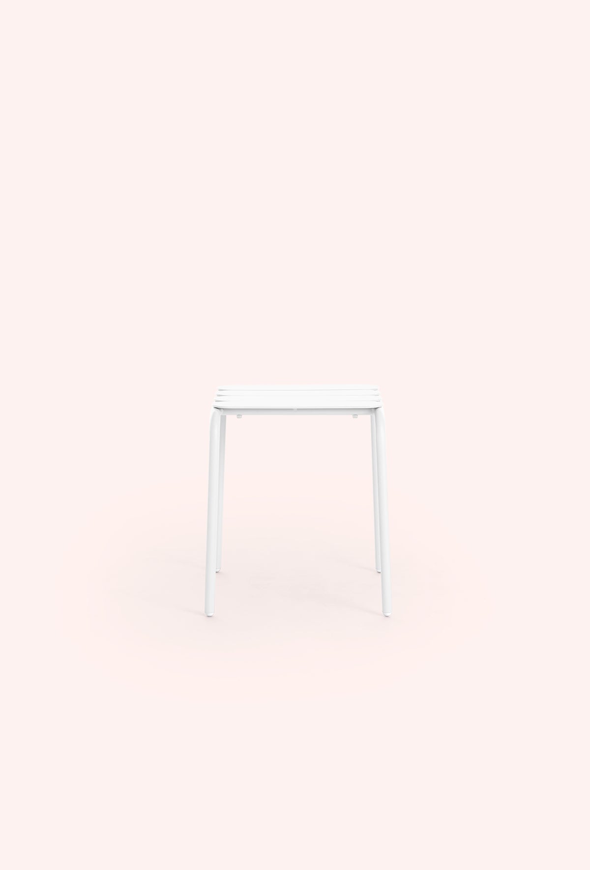 Diabla Easy low stool in white, front view