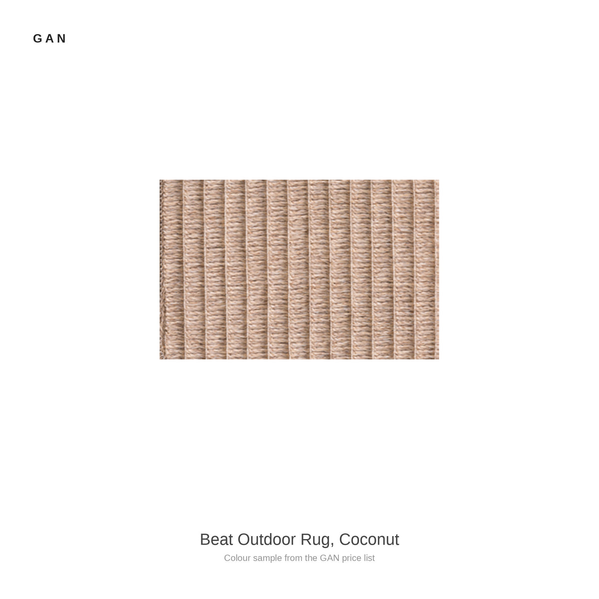 GAN Beat Outdoor Rug, Coconut