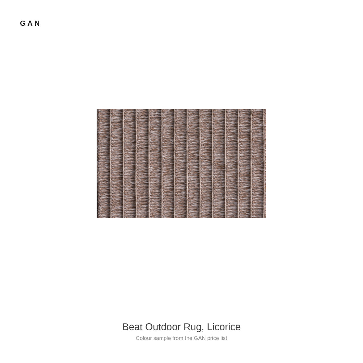 GAN Beat Outdoor Rug, Licorice