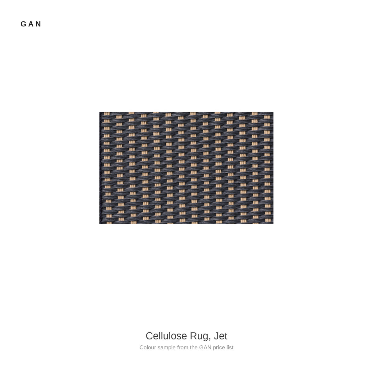 GAN Cellulose Rug, Jet