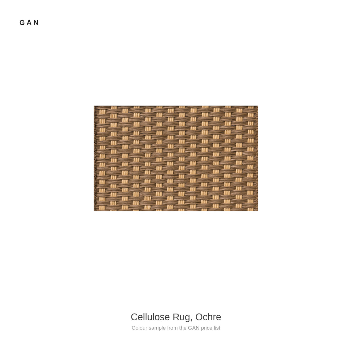 GAN Cellulose Rug, Ochre