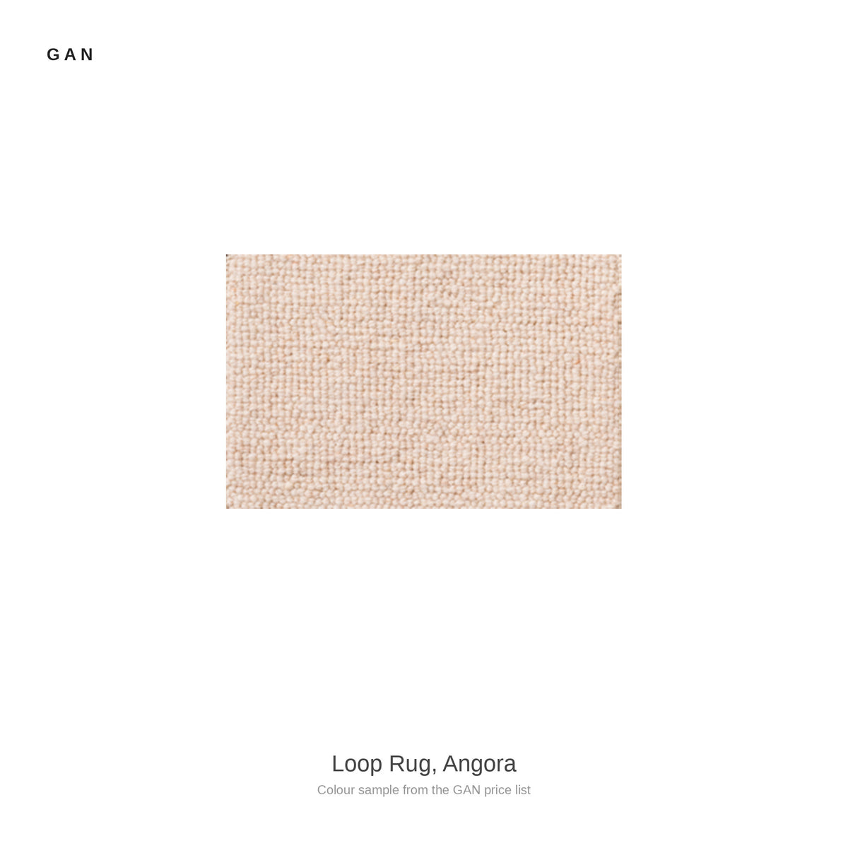 GAN Loop Rug, Angora