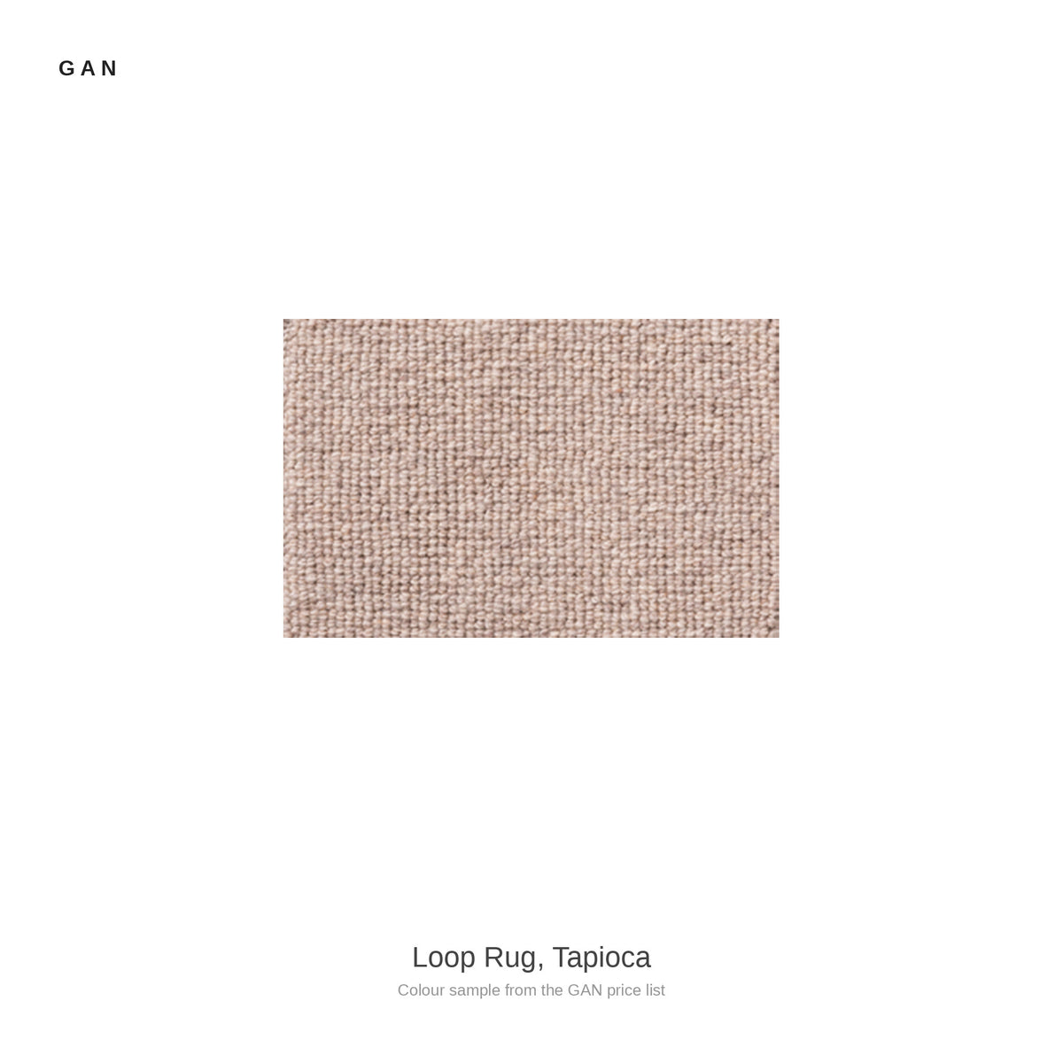 GAN Loop Rug, Tapioca