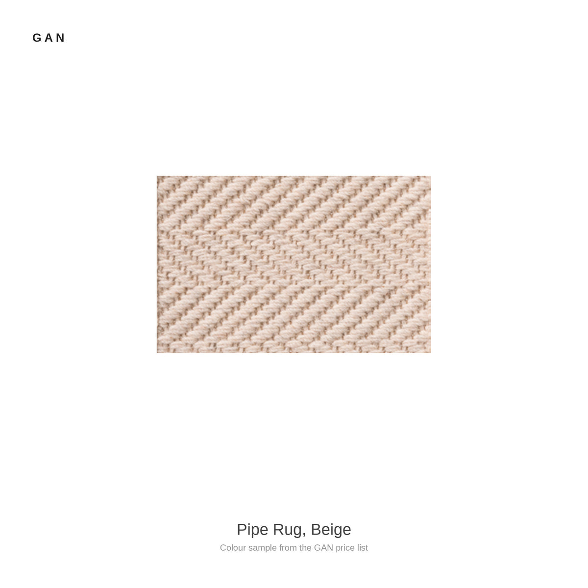 GAN Pipe Rug, Beige